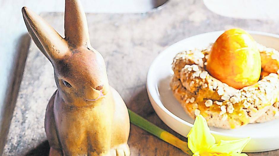  Schöner Blickfang für den Osterbrunch: leckere Osternester mit Haferflocken. 