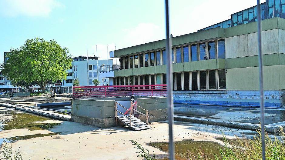 So sieht es aktuell an der Baustelle Rathausvorplatz aus. Ab nächsten Montag wird sich hier aber so einiges verändern.