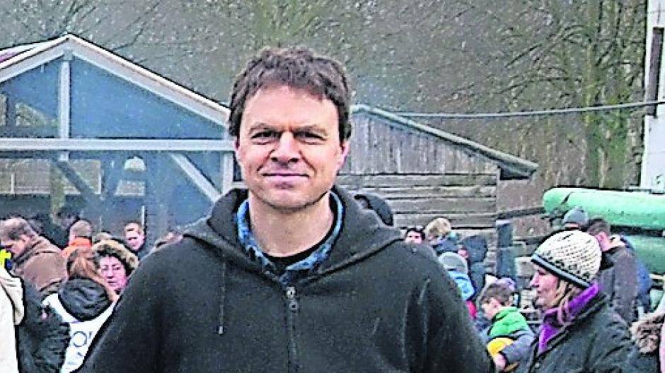 Fred Walt trommelt für den Erhalt des Wagenplatzes.