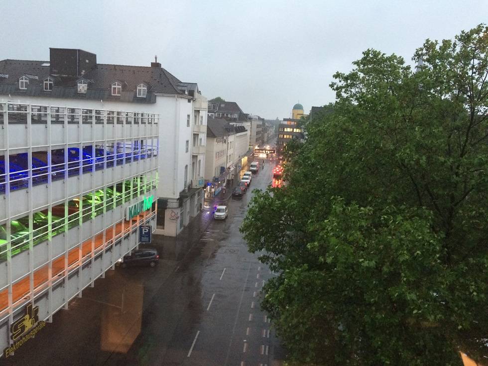 Unwetter über Krefeld