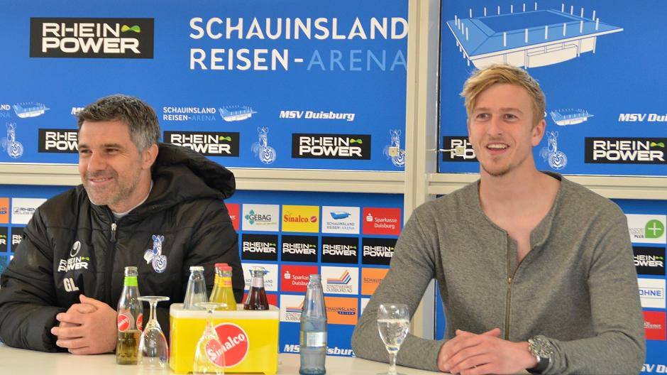  Blicken gut gelaunt nach Stuttgart: Gino Lettieri und Thomas Meißner.  