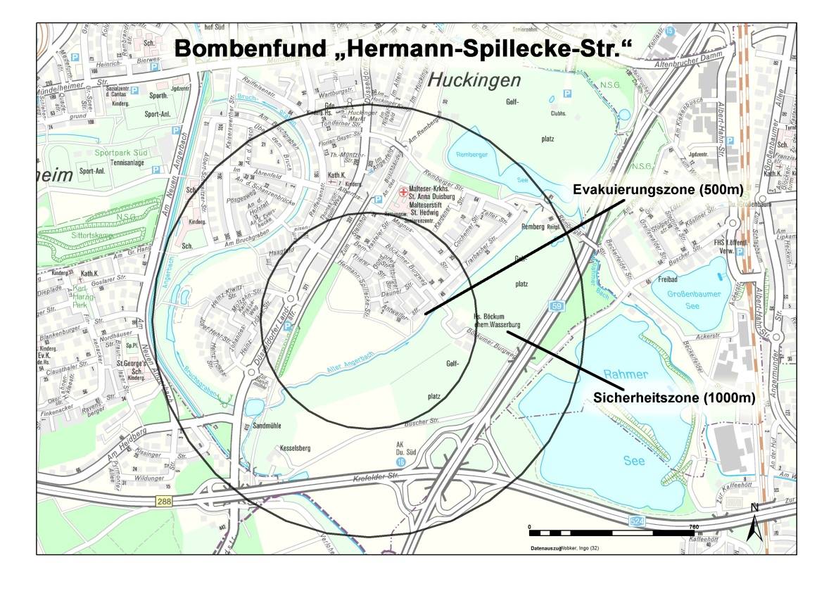 Bombe in Huckingen entschärft