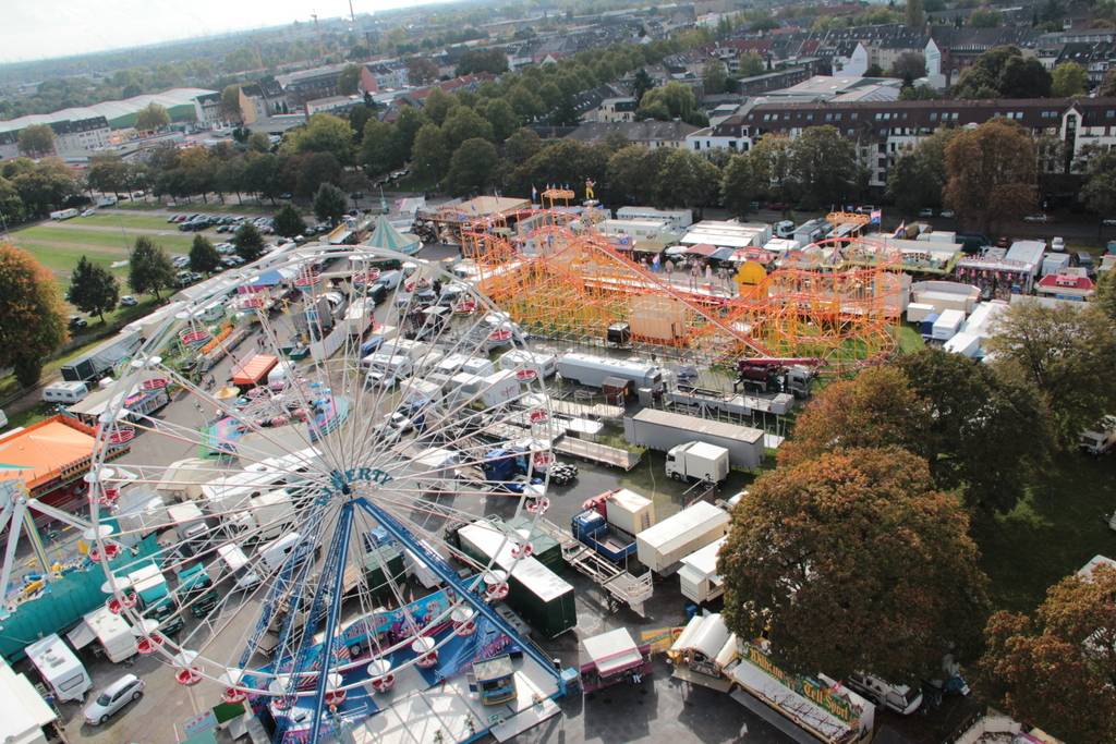 Das Riesenrad von oben