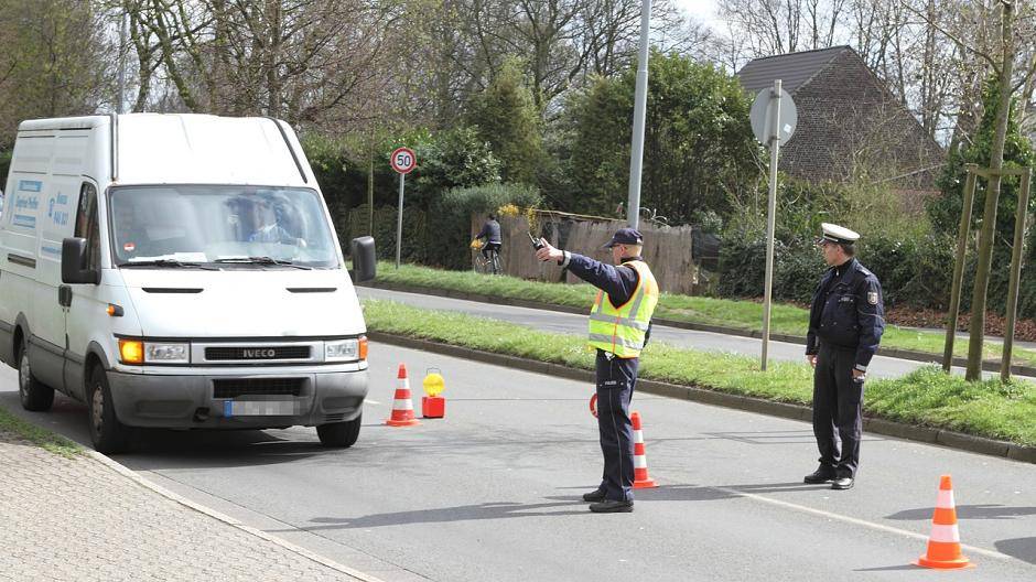 Verkehrskontrolle an der Grotenburg