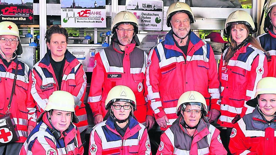 Aktiv im Hülser Roten Kreuz: Die wackeren Helfer engagieren sich zum Wohl des Menschen.