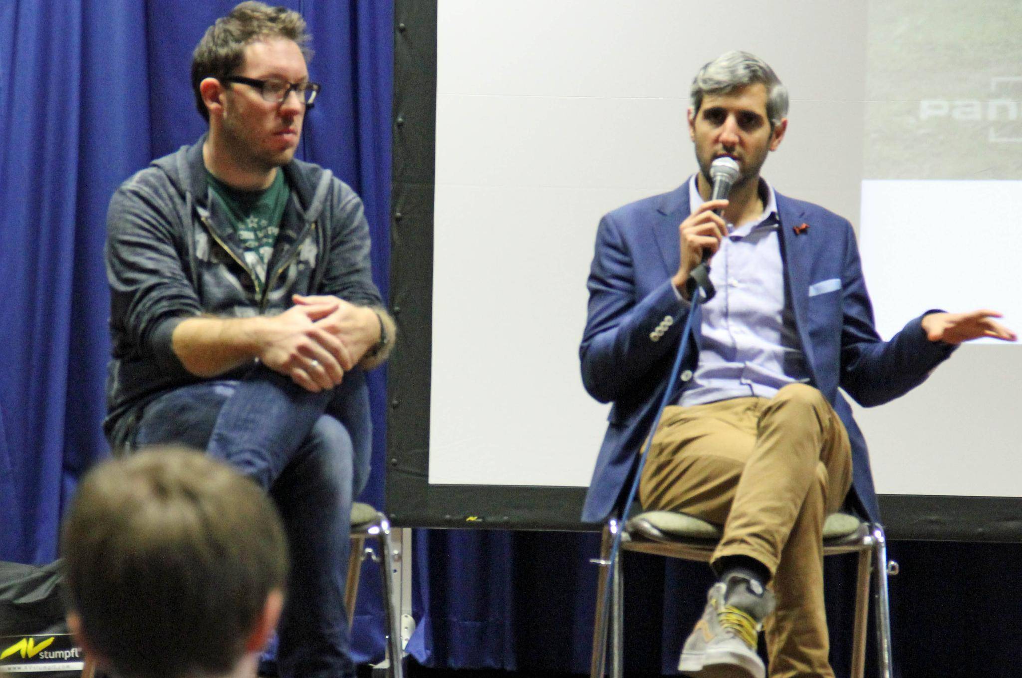  Der Hamburger Journalist Michel Abdollahi begeisterte die Jugendlichen besonders. 