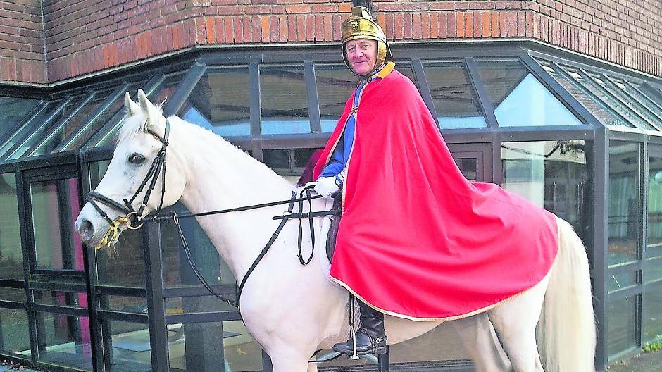 Am 11. November wieder hoch zu Ross im Einsatz: der Heilige Martin.