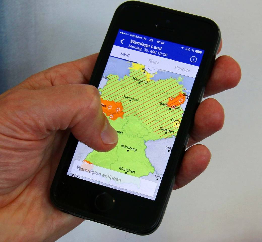 Deutscher Wetterdienst: neue Version der WarnWetter-App