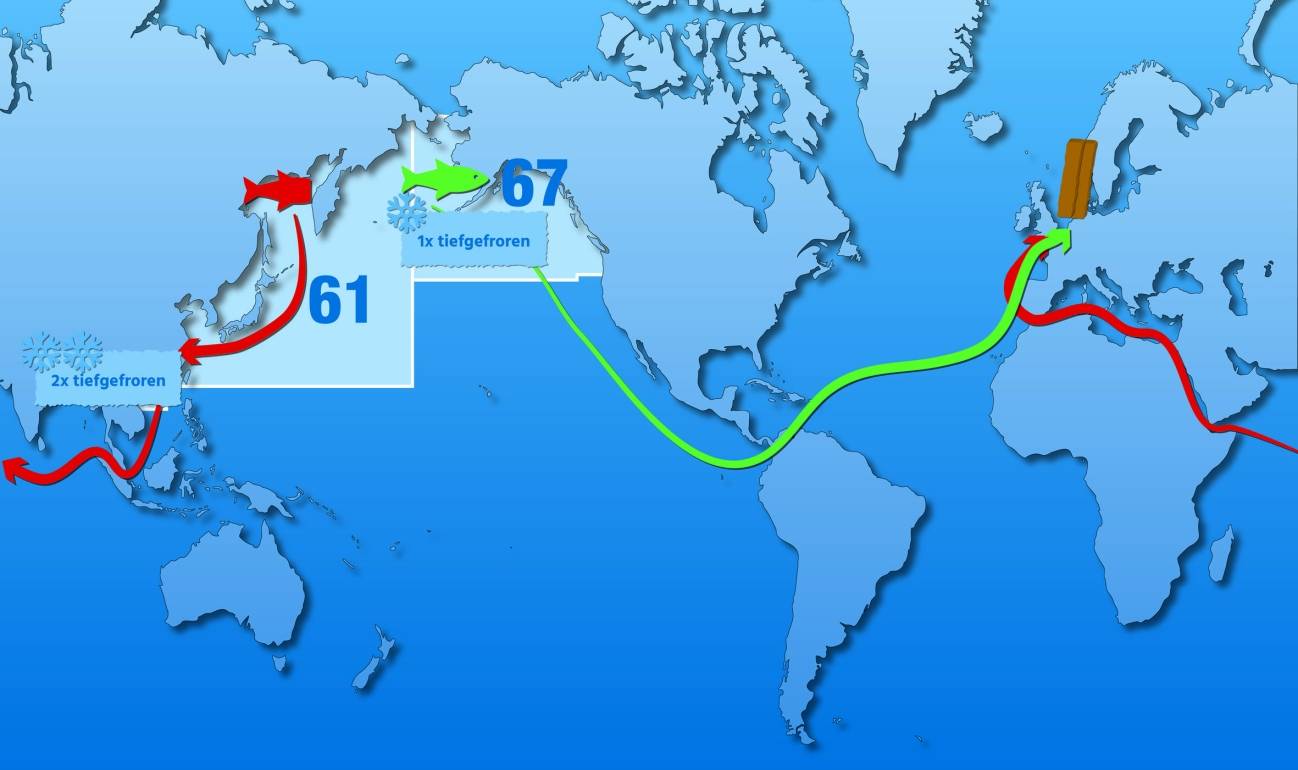 Die lange Reise des Fischstäbchens