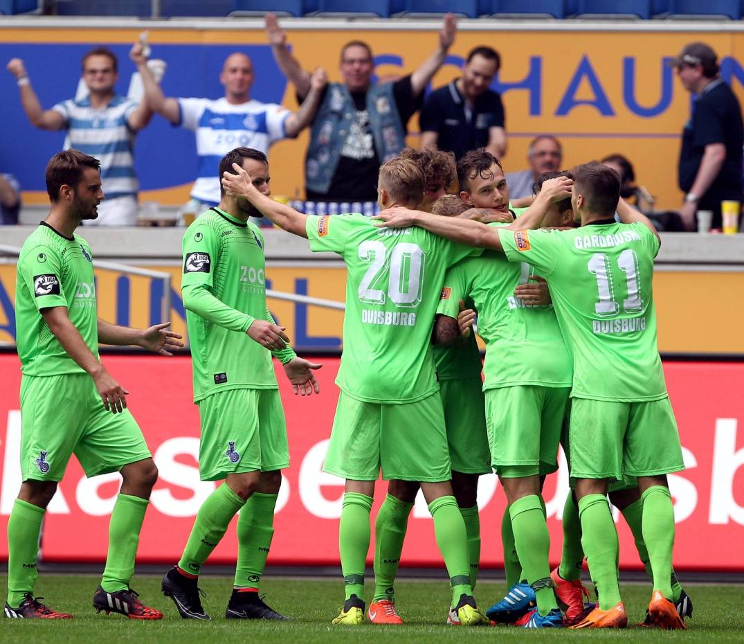  So wie hier im Spiel gegen Osnabrück wollen die Zebras auch am Samstag gegen Stuttgart jubeln 