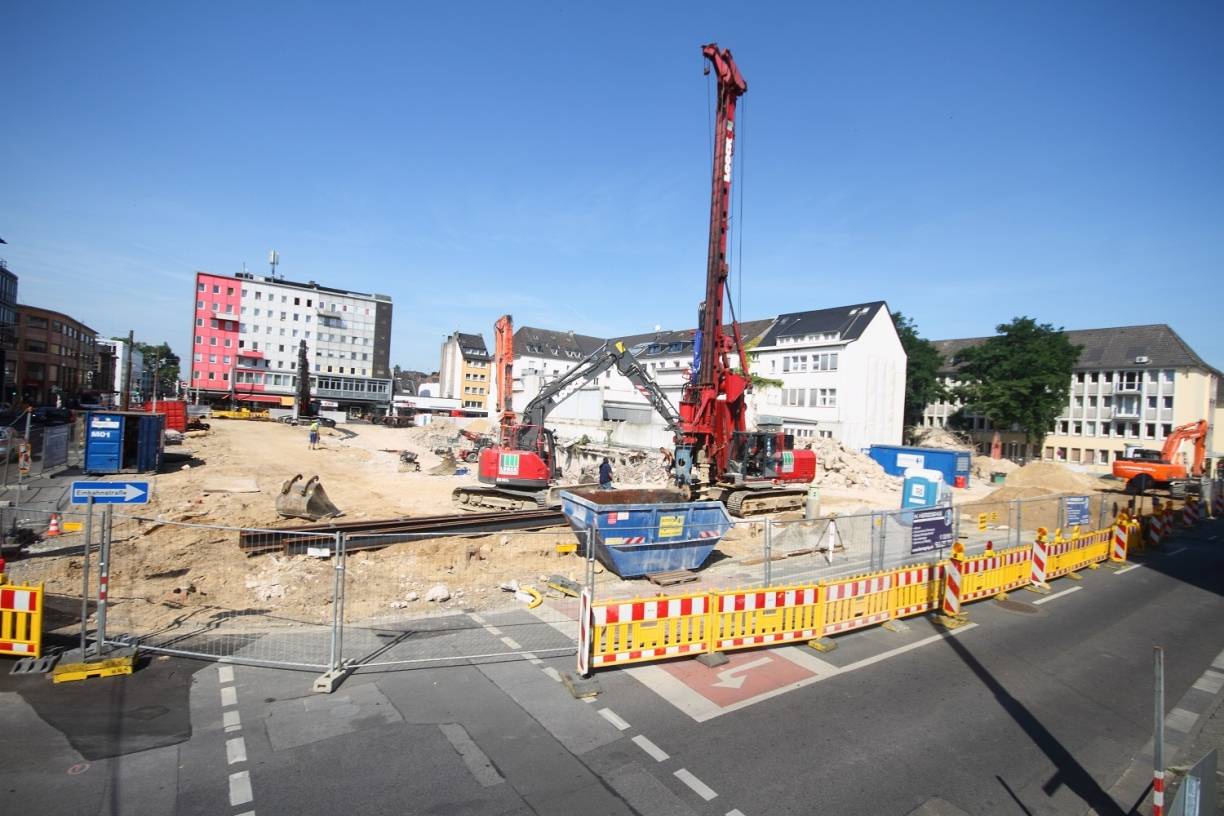  So sieht aktuell die Baustelle aus. 