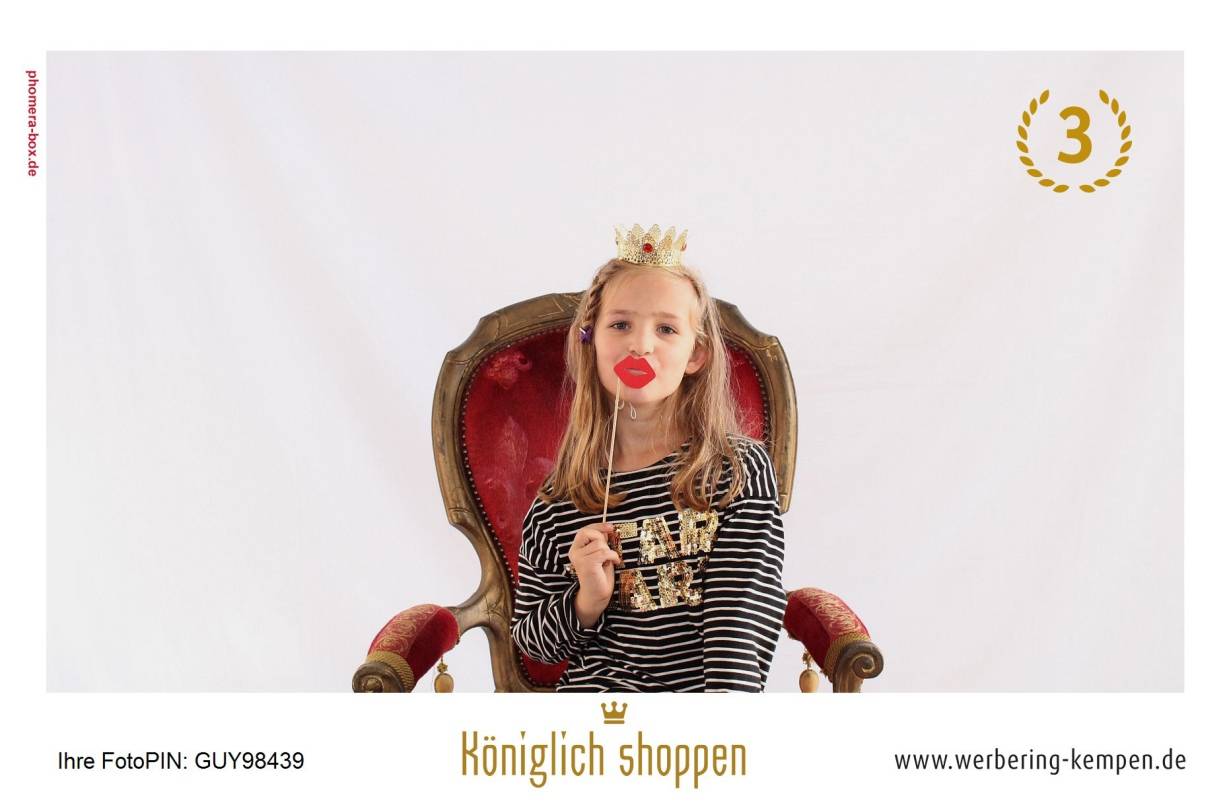  Platz 3: "Prinzessin" Melina Stein aus Kempen. 