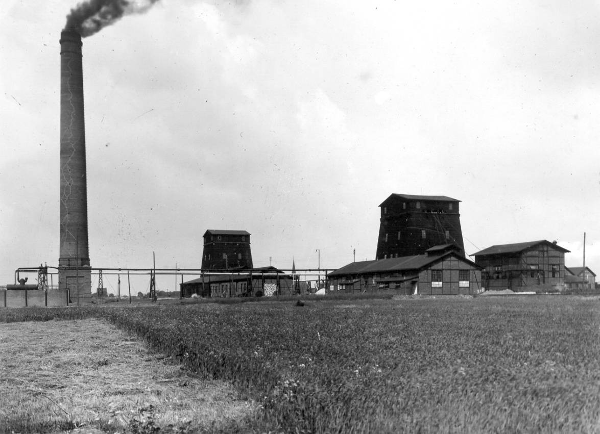 Tagesanlagen der Schachtanlage Walsum im Juli 1928.