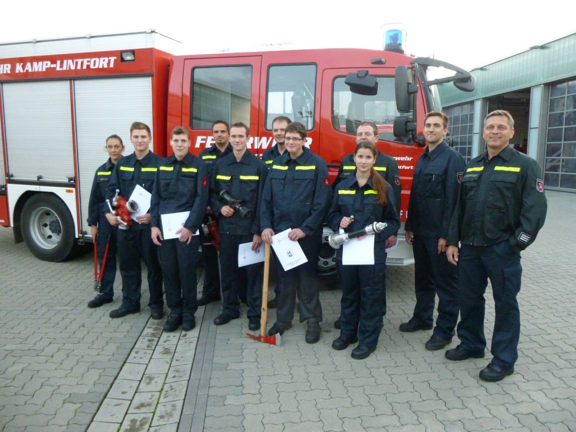 Nachwuchs bei der Feuerwehr Kamp-Lintfort