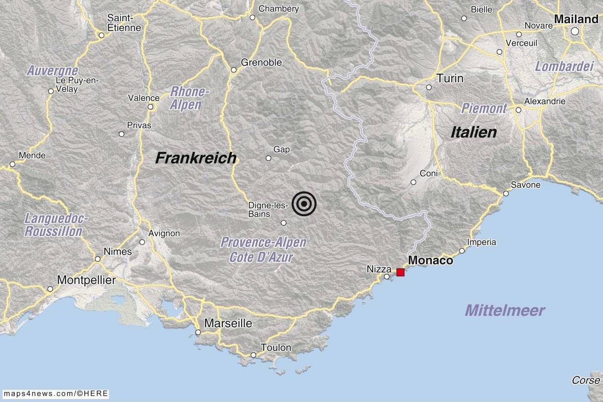 Die Absturzstelle in den französischen Alpen.