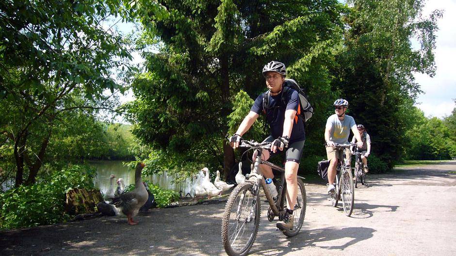 Viele Fachwerkstädte liegen an Flüssen, so dass schöne Touren entlang der...