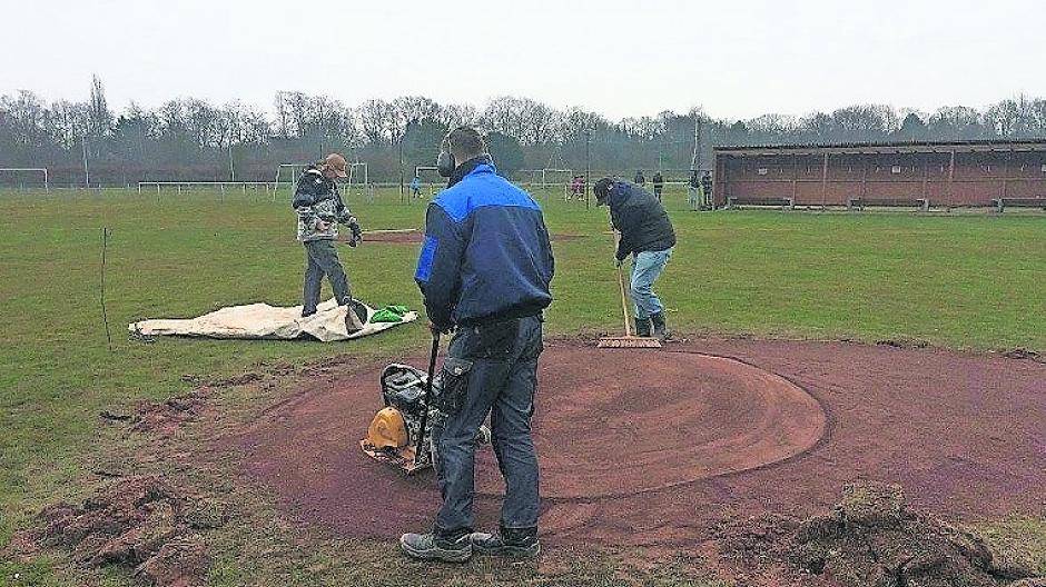  Die Vereinsmitglieder haben ihren Platz während der Wintermonate fertiggestellt. 