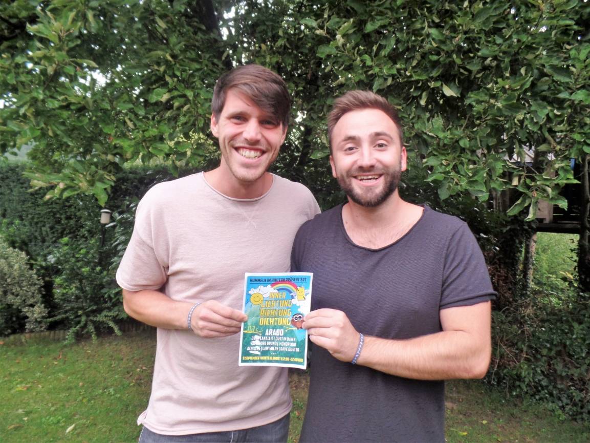 Fabian Peukert und Granit Fazliu aus Waldniel organisieren Events in der Region.