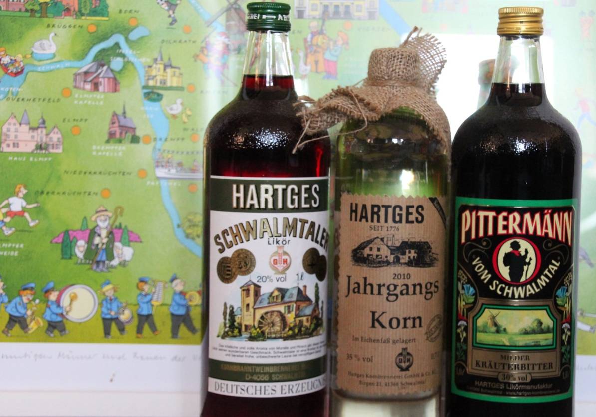  Die Teilnehmer von FahrRad mit dem Landrat können wählen: "Jahrgangskorn", "Pittermänn" und "Schwalmtaler Likör". 