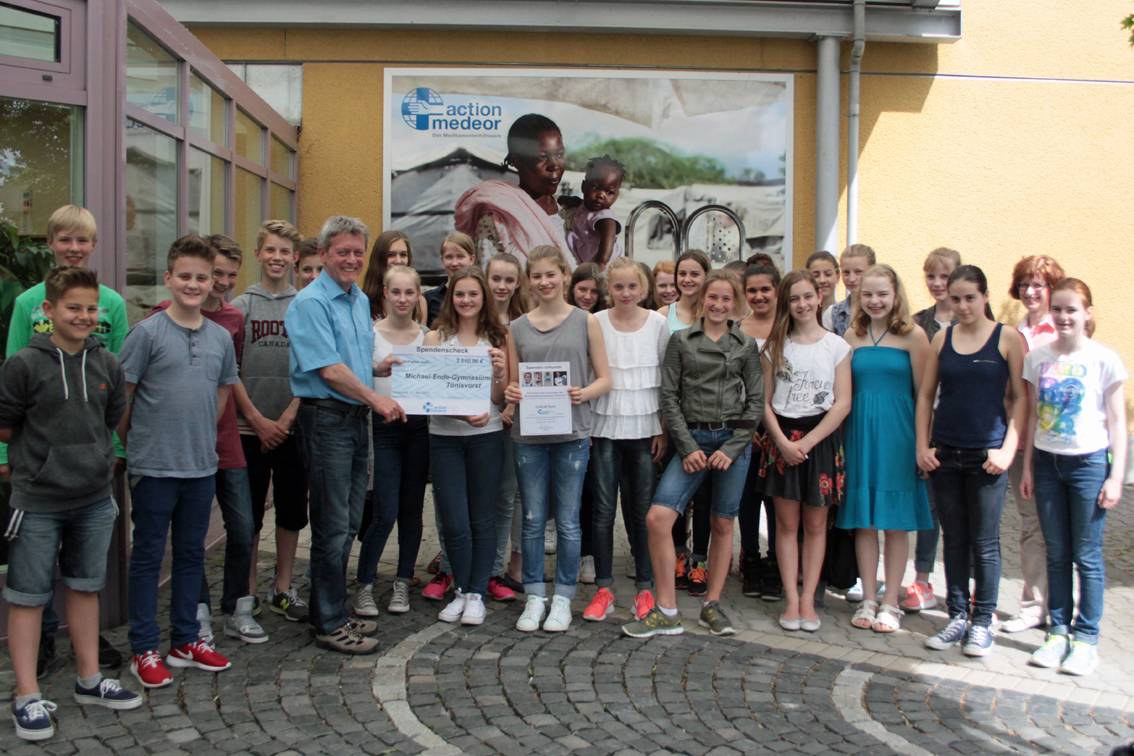 Schüler spenden für die action medeor