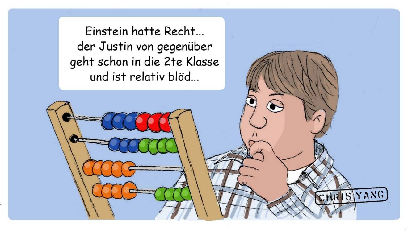 Cartoon: Der realtiv blöde Justin