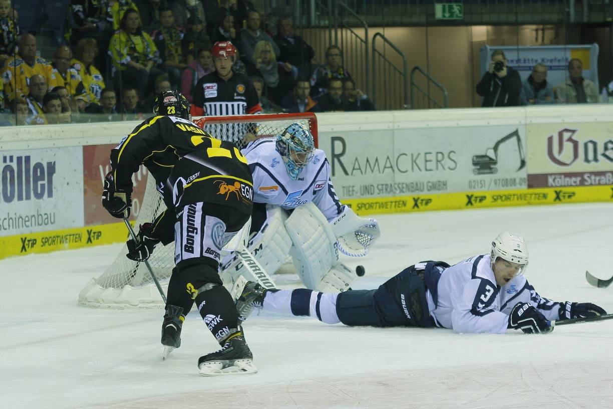 Krefeld Pinguine besiegen Hamburg mit 6:5 nach Verlängerung / Am Sonntag in Düsseldorf: Die Pinguine sind im Derby-Modus