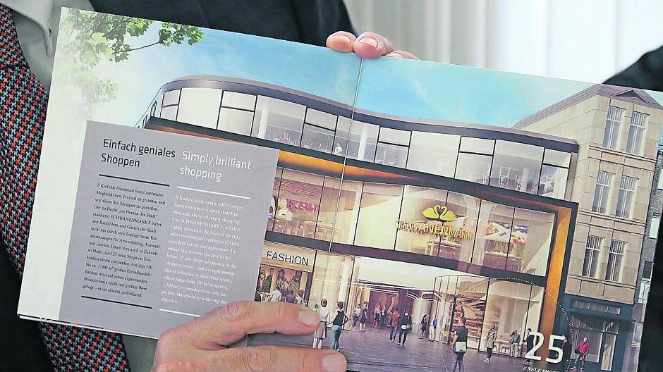  Neuer SchwanenMarkt-Eingang Wo heute das Greve Moden Haus steht, könnte es zukünftig so aussehen. 