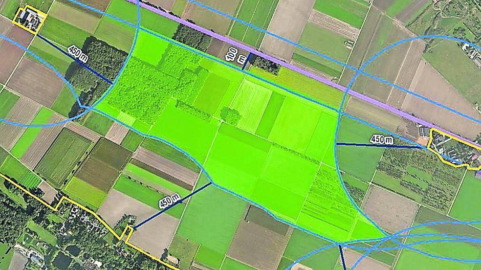 An der Boisheimer Nette werden die Abstandsflächen von 450 bzw. 600 Metern eingehalten.