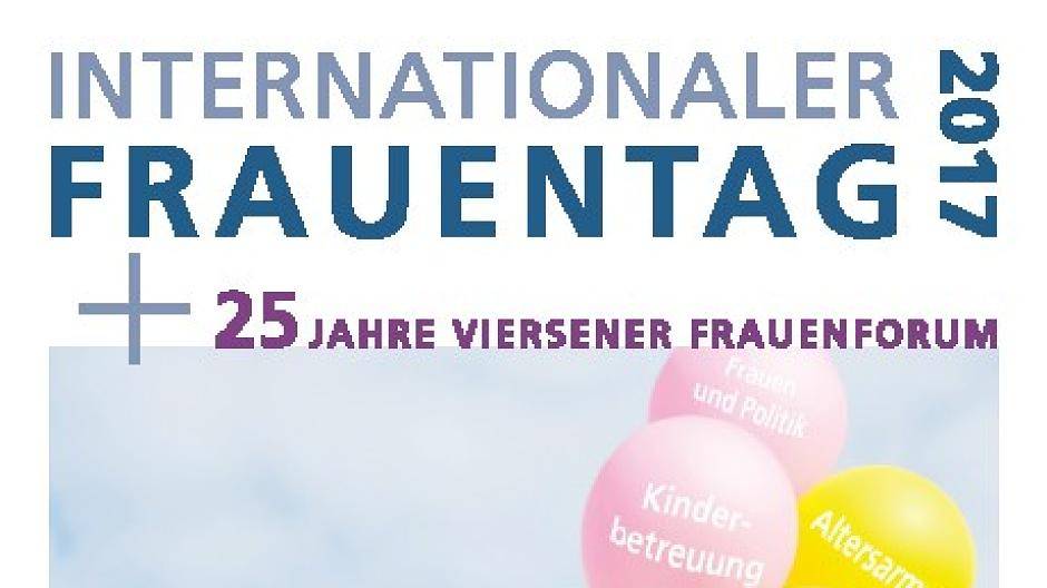 Das Plakat zum Frauentag.