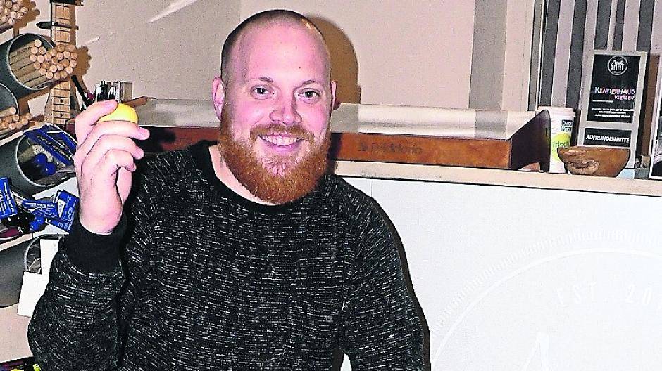 Achim Buschmann ganz musikalisch.