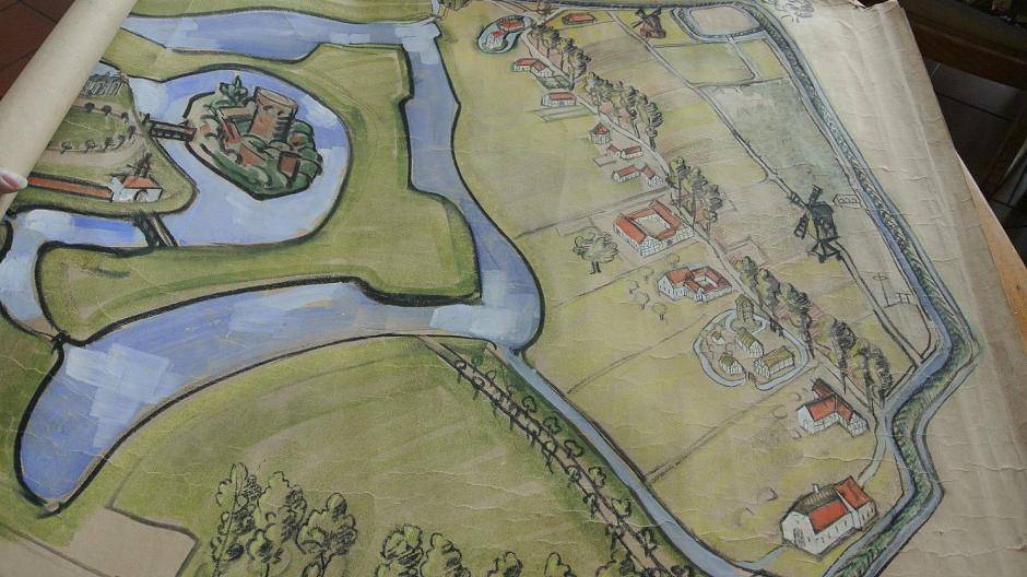 Steegers Plan für ein Freilichtmuseum in Linn.