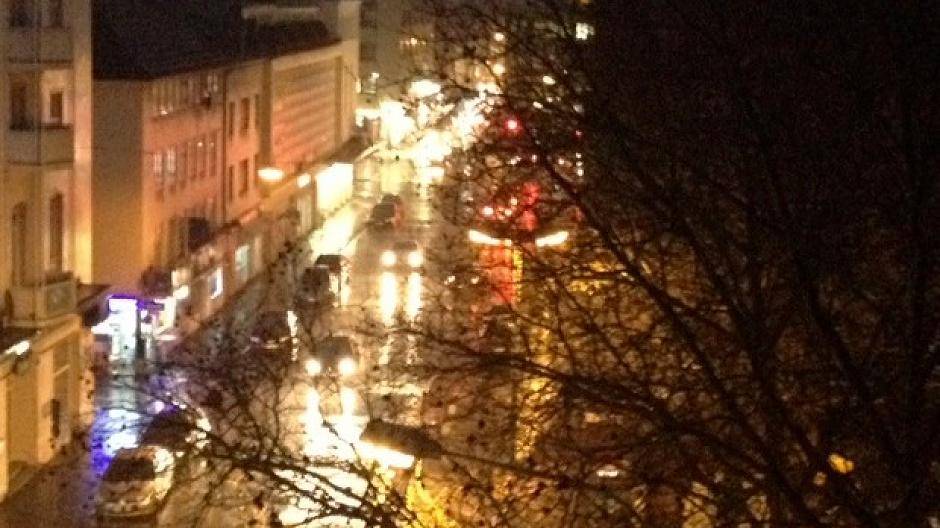  Auch heute zeigt sich Krefeld völlig verregnet. 