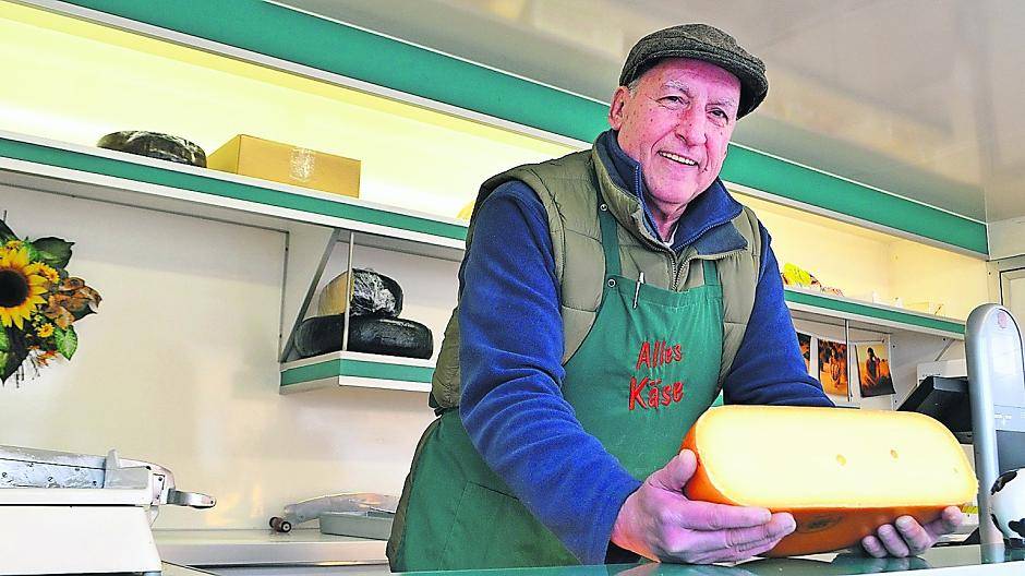 Michael Scherf, das ist der, der auch den leckeren Chilikäse hat — meinen die Kunden.