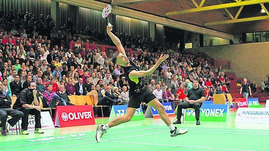 Deutschlands Nummer eins, Marc Zwiebler, gewann beim Länderspiel in Krefeld sein Spitzeneinzel.