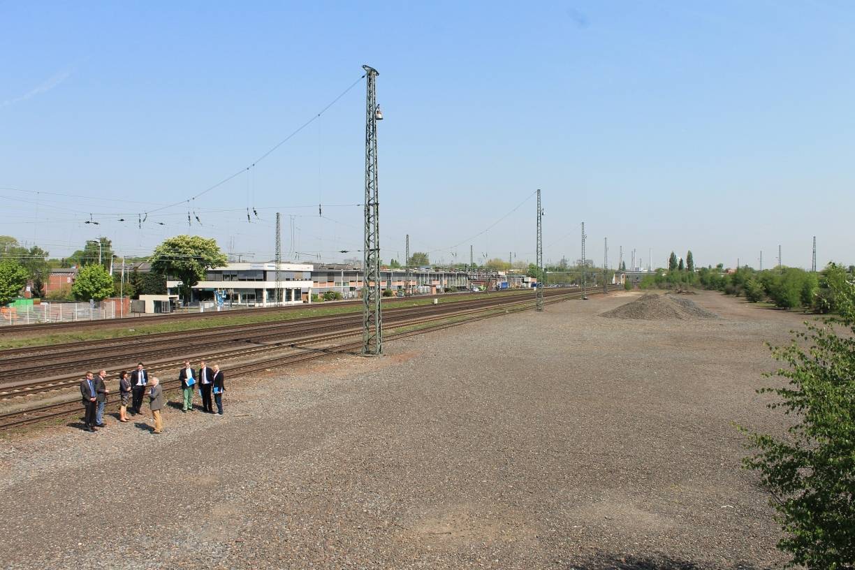 Hier in Linn sollten die Gleise für das Transterminal gelegt werden.