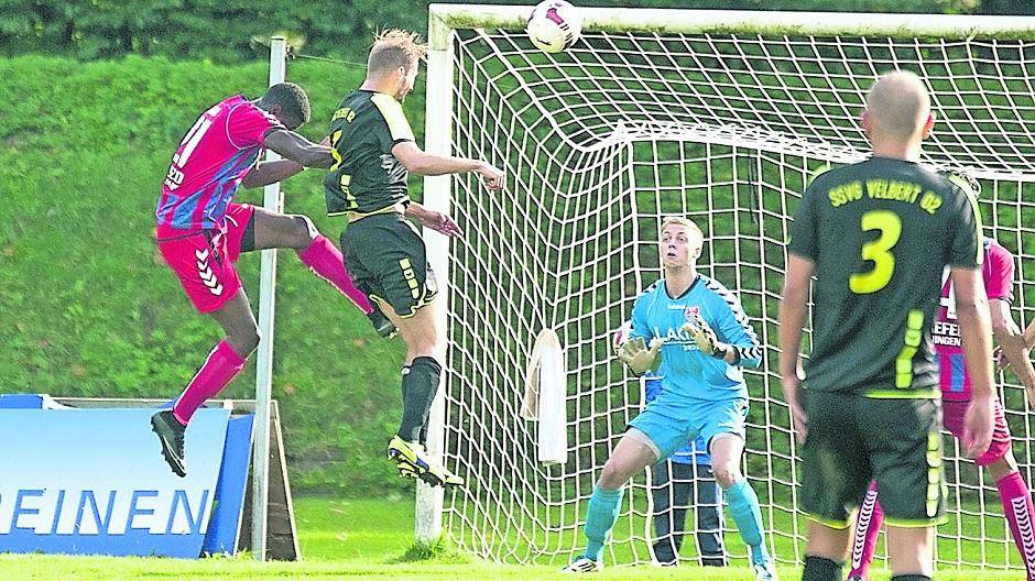  Beim Pokalspiel in Velbert durfte Ersatztorhüter Felix Schiffer zeigen was er kann. 