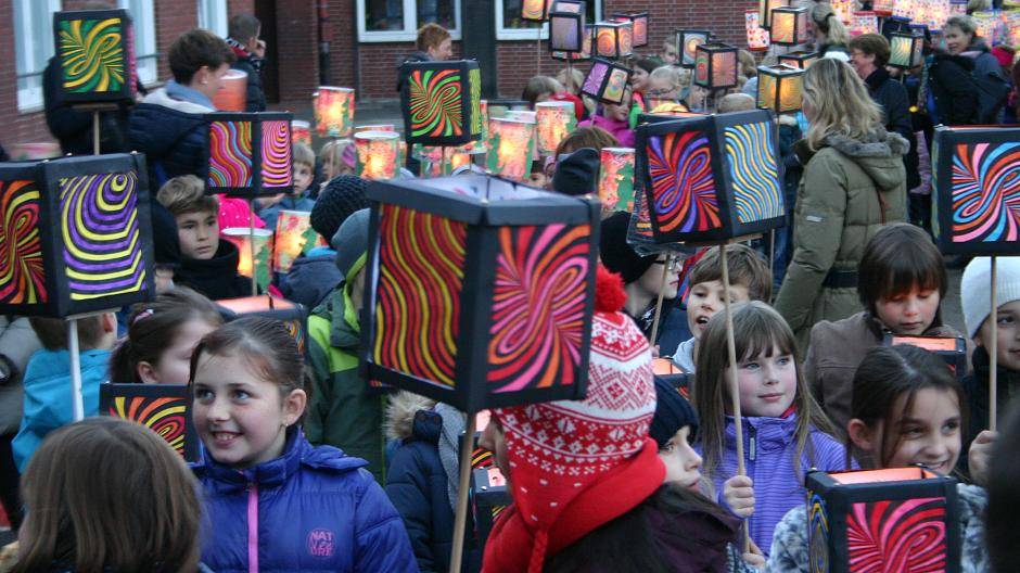 Bilder vom Hülser St.-Martinszug