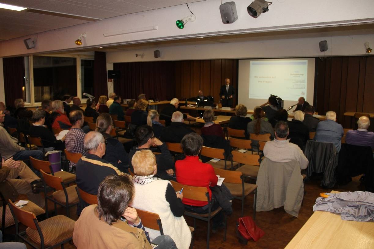  Die Info-Veranstaltung von Siempelkamp im Raphaelheim am Montagabend war gut besucht. 