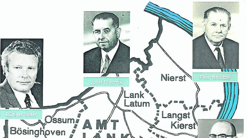  Die letzten Bürgermeister des Amtes Lank. 