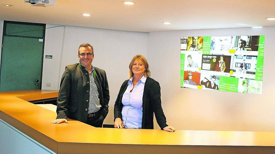  Paul Keusch, Geschäftsführer der Seidenweberhaus GmbH, und König Palast-Managerin Inge Klaßen freuen sich über die Veränderungen in der zentralen Veranstaltungsstätte. 