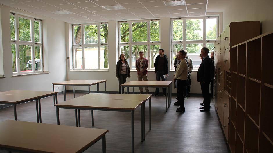 In der ehemaligen Schulküche befindet sich jetzt das...