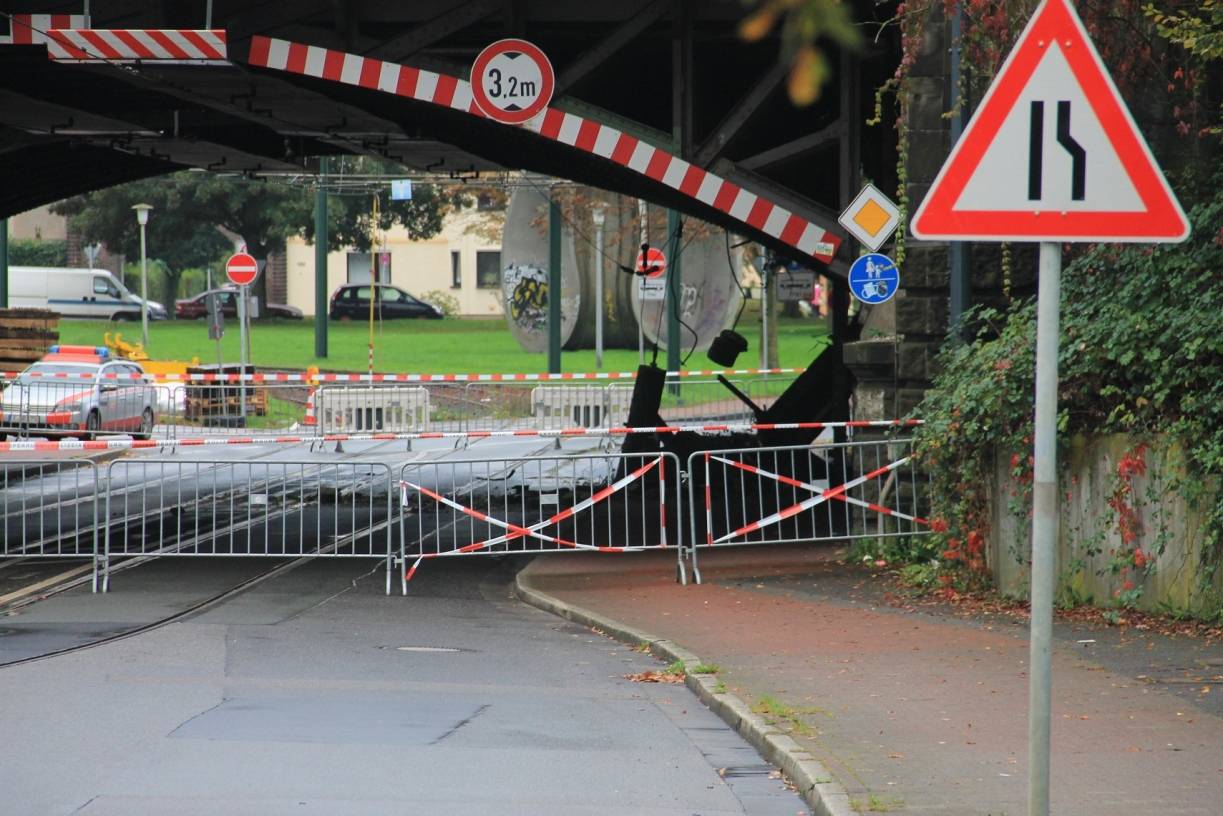 Die Unterführung Voltastraße war bis Sonntag 14 Uhr gesperrt.