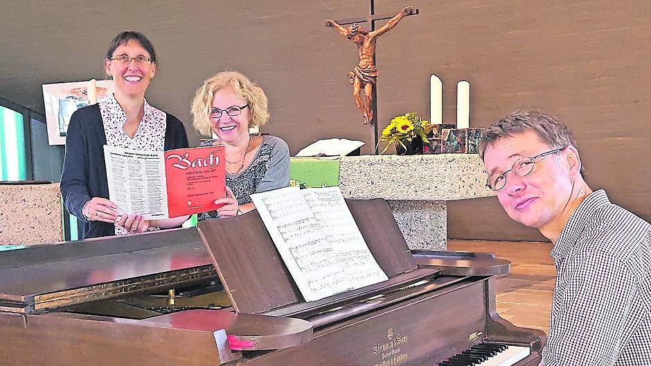  Claudia Jacobs, Petra Wuttke und Rüdiger Gerstein sorgen für ein musikalisches Riesenfest in Meerbusch. 