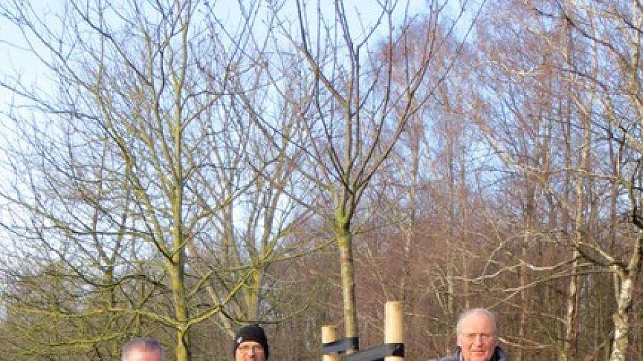  14 Bäume der Lotumer Sure wurde vom Heimatkreis Lank nun im Bürgerwäldchen gepflanzt. 