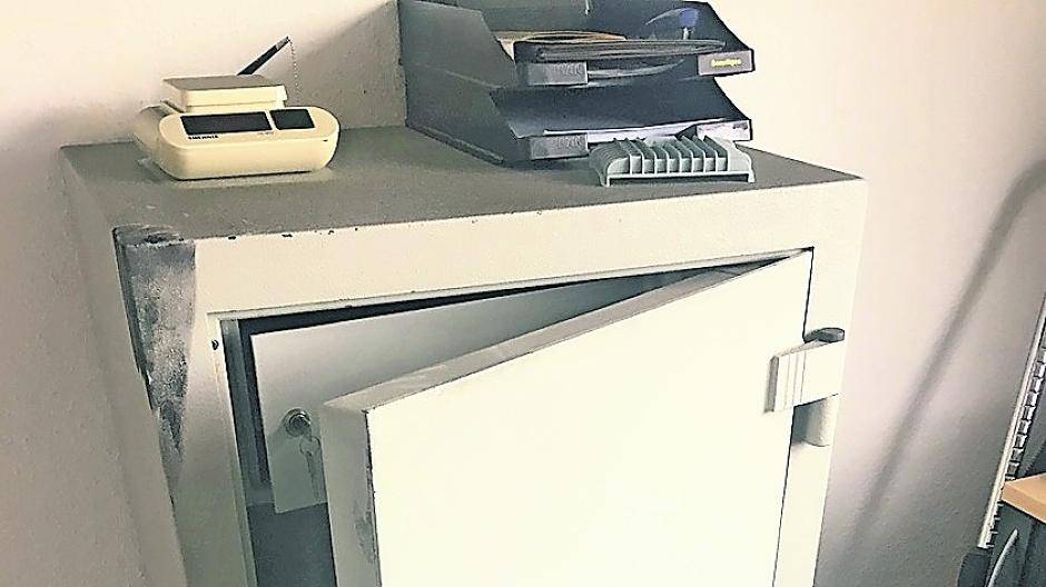  Der „aufgeflexte“ Tresor in Lank-Latum. 