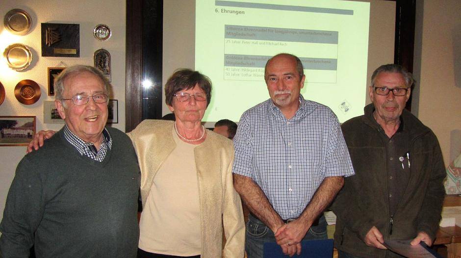  Der neue Vorstand des OSV Meerbusch (v.l.): Vorsitzender Hans-Otto Ziebarth, Hildegard Küpper, Michael Rech und Peter Hall. 