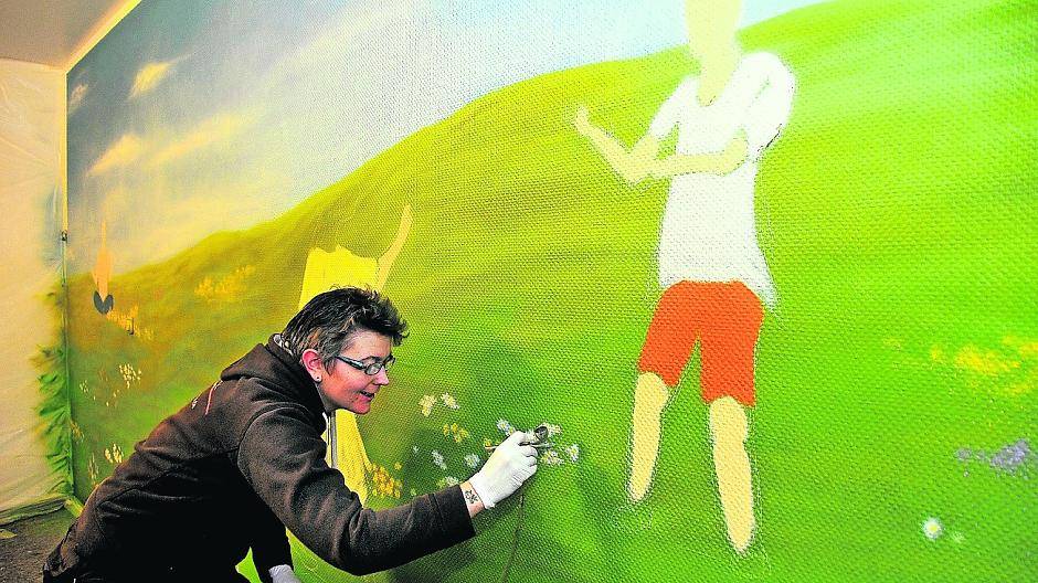 Farbakzente im Kinderheim