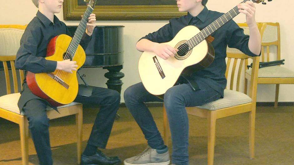 Musiker kurz vor dem Ziel