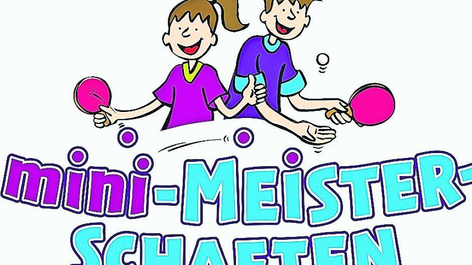  Das Logo der mini-Meisterschaften im Tischtennis. 