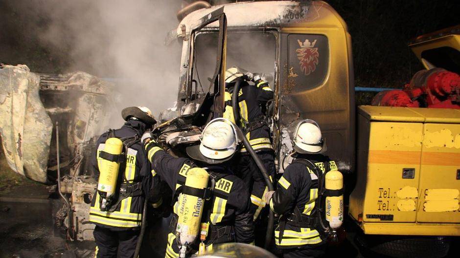 Das Ausmaß des Brandes ist auf diesem Foto...